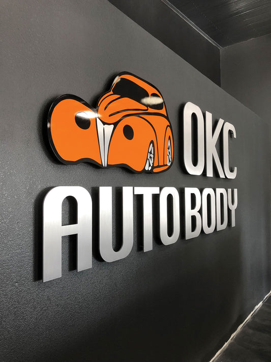 Precision Cut Aluminum Letters and Painted Graphics