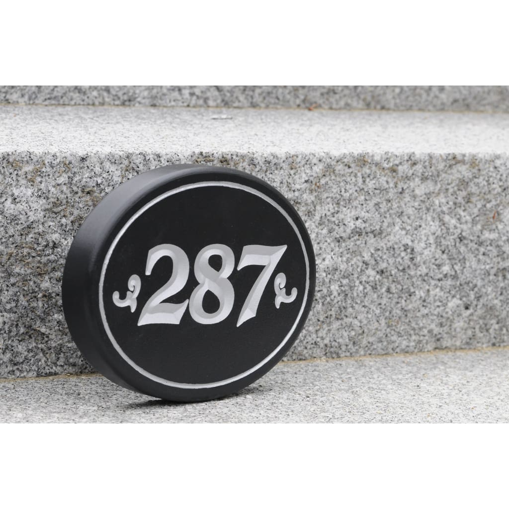 Carved House Address Sign - Oval - Sign